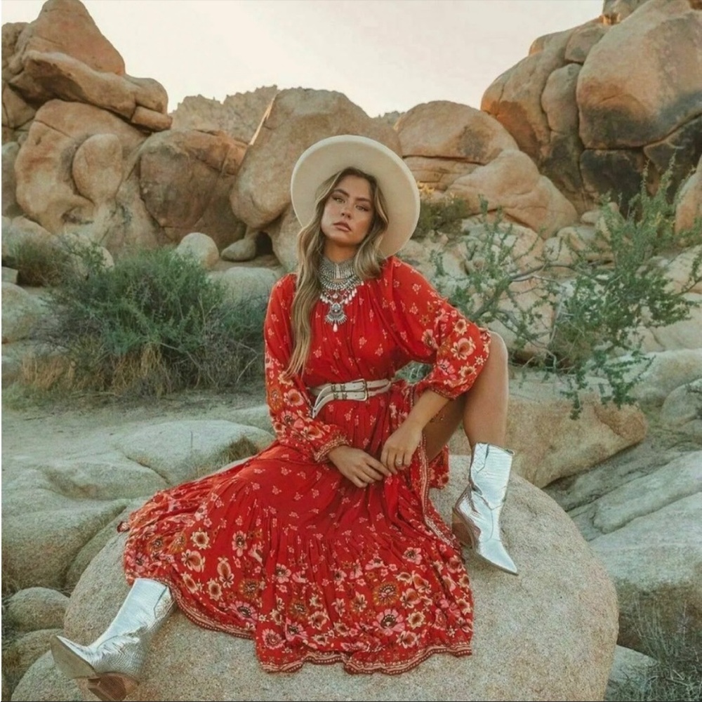 SPELL JONI GOWN CAMPFIRE MAXI  SMALL